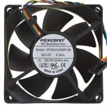 Foxconn PV903212PSPF 0B DC 12V 0.60A 2 / 3 / 4 Wires Axial Cooling Fan