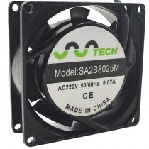 SSTECH SA2B8025M AC 220V 0.07A 2 Wires Axial Cooling Fan