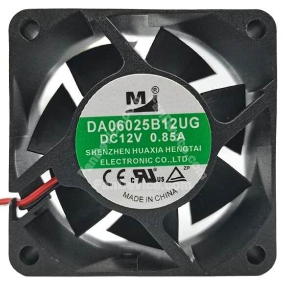 YM DA06025B12UG DC 12V 0.85A 2 / 3 / 4 Wires Axial Cooling Fan
