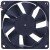 Nidec D08T-12PH R DC 12V 0.13Amp 2 Wires Axial Cooling Fan