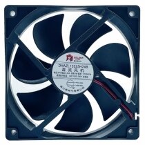 DELIXI DHAZL12025H24B DC 24V 0.25A 6W 2 Wires 2700RPM Axial Fan