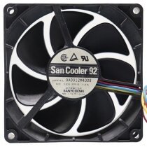 Sanyo Denki 9A0912M4D08 DC 12V 0.12A 3 Wires 9025 Axial Cooling Fan