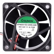Sunon EF60251S3-Q000-A99 DC 12V 0.72W 2 Wires Axial Cooling Fan