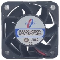 NSTECH PAAD24028BM-YP39 DC 24V 0.20A 2 Wires Axial Cooling Fan