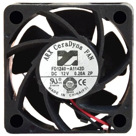 ARX FD1240-A1142D DC 12V 0.20A 2 Wires Axial Cooling Fan