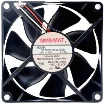 NMB-MAT 3110RL-05W-B59 DC 24V 0.18A 3 Wires Axial Cooling Fan