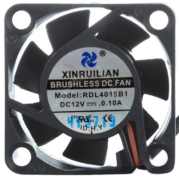 XINRUILIAN RDL4015B1 12V 0.10A DC Brushless 2 Wires Axial Cooling Fan