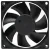 Magic MGA8024XR-O25 DC 24V 0.23A 2 Wires Axial Cooling Fan