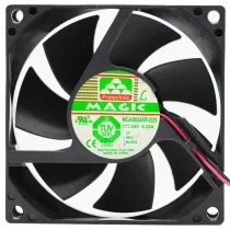 Magic MGA8024XR-O25 DC 24V 0.23A 2 Wires Axial Cooling Fan