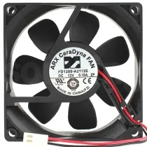 ARX FD1280-A2112E DC 12V 0.18A 2 Wires Axial Cooling Fan