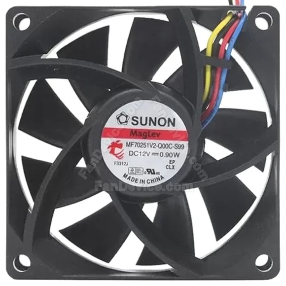 Sunon MF70251V2-Q00C-S99 12V 0.90W 4 Wires Maglev Cooling Fan
