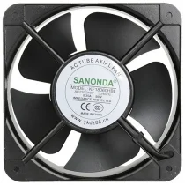 SANONDA KF18060HBL 220/240V 0.35A 50W 2 Wires Impedance Protected Cooling Fan