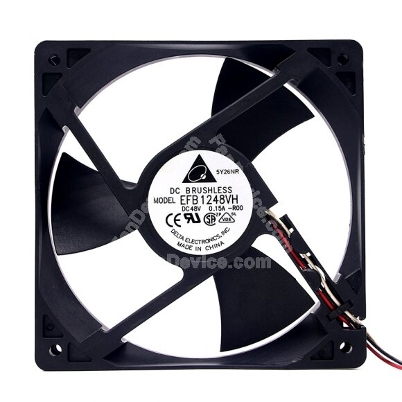 Delta EFB1248VH-R00 DC 48V 0.15A 2 Wires / 3 Wires / 4 Wires Axial Cooling Fan