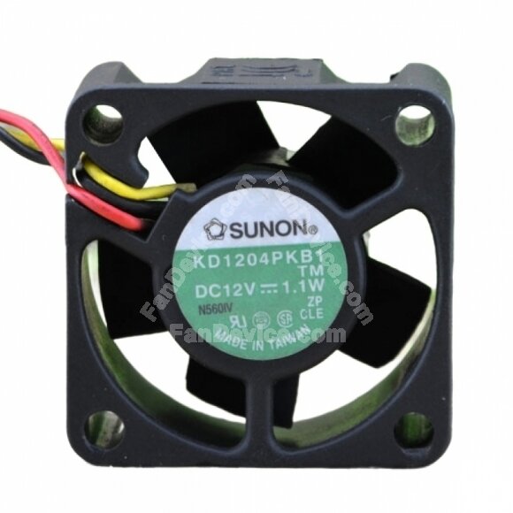 Sunon KD1204PKB1 DC 12V 1.1W 3 Wires Axial Cooling Fan