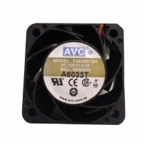 AVC F3828B12H DC 12V 0.3A 3 Wires Axial Cooling Fan