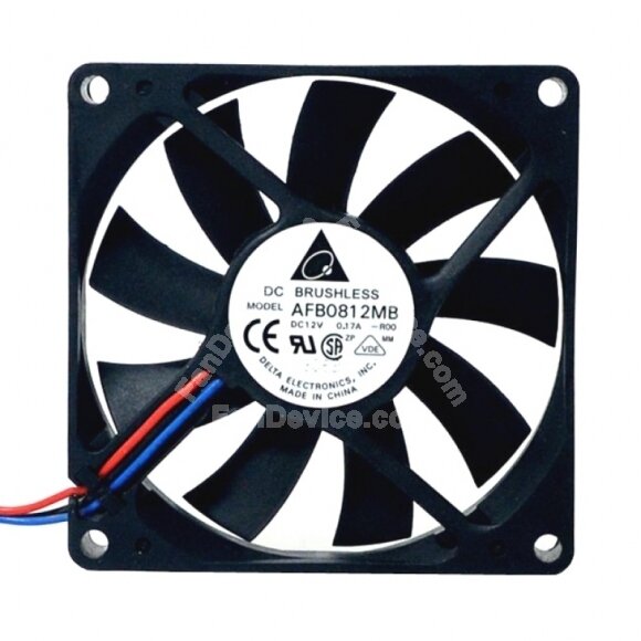 Delta AFB0812MB DC 12V 0.17A 2 Wires / 3 Wires Axial Cooling Fan