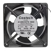 Costech A12B23HTS AC 230V 20/18W Axial Cooling Fan