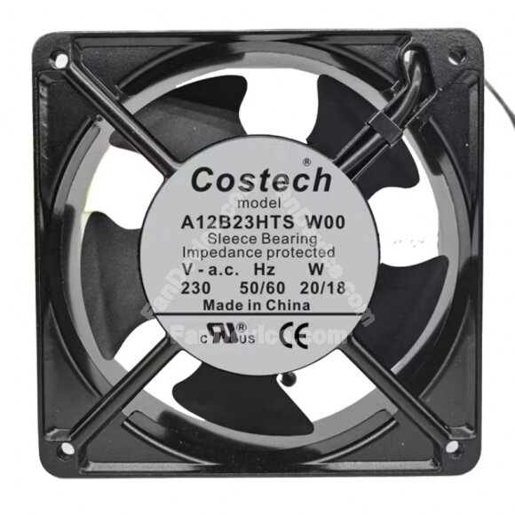 Costech A12B23HTS AC 230V 20/18W Axial Cooling Fan