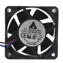 Delta AFB0612H-FOO AFB0612H-ROO DC 12V 0.15A 2 Wires / 3 Wires Axial Cooling Fan