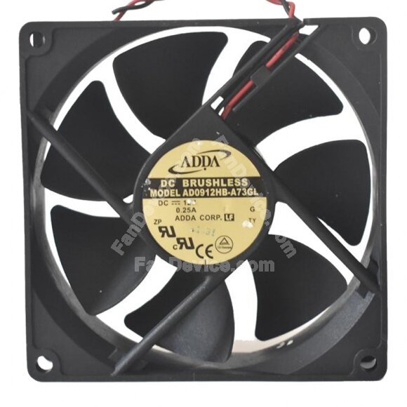 ADDA AD0912HB-A73GL DC 12V 0.25A 9025 Axial Brushless Cooling Fan
