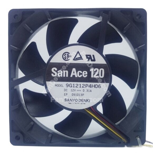 Sanyo Denki San Ace 120 9G1212P4H06 DC 12V 0.31A 12025 Axial Cooling Fan