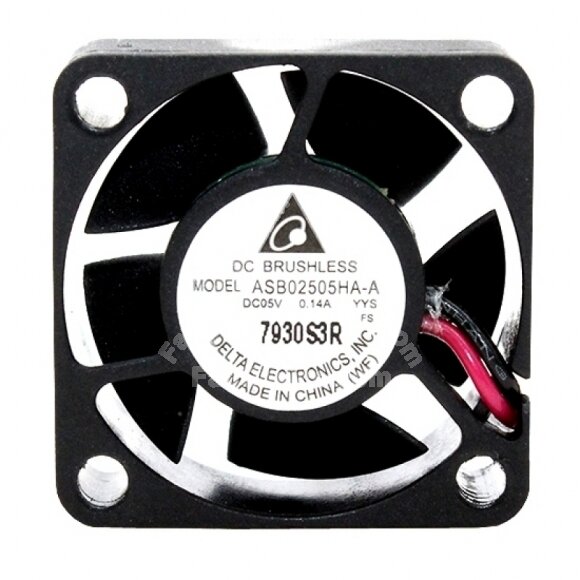 Delta ASB02505HA-A DC 5V 0.14A 2 Wires Axial Cooling Fan