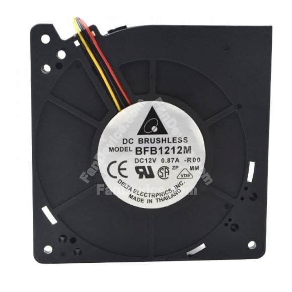 Delta BFB1212M DC 12V 0.87A 2 Wires / 3 Wires Blower Cooling Fan