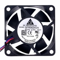 Delta QFR0624UH DC 24V 0.33A 2 Wires / 3 Wires Axial Cooling Fan