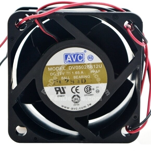 AVC DV05028B12U DC 12V 1.65A 2 Wires / 3 Wires / 4 Wires Axial Cooling Fan