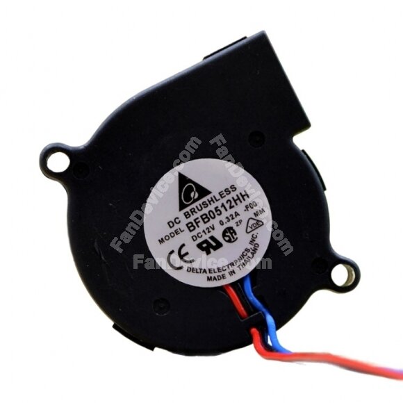 Delta BFB0512HH DC 12V 0.32A 2 Wires / 3 Wires Blower Cooling Fan
