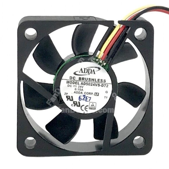 ADDA AD5024VS-D72 DC 24V 0.15A 5015 Axial Cooling Fan