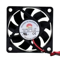 DOCENG FD126015-SL1 ZP DC 12V 0.13A 2 Wires Axial Cooling Fan