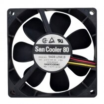 Sanyo Denki San Cooler 80 9A0812H418 DC 12V 0.13A 8025 Axial Cooling Fan