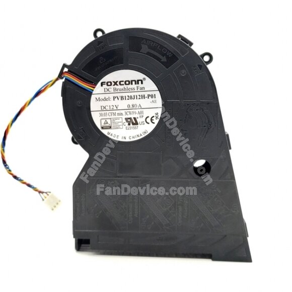 Foxconn PVB120J12H-P01 DC 12V 0.80A 4 Wires Blower Cooling Fan
