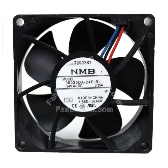 NMB 08025DA-24P-BL DC 24V 0.35A 8025 Axial Cooling Fan