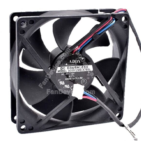 ADDA AD0912MB-A76GL DC 12V 0.17A 9025 Axial Brushless Cooling Fan