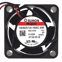 Sunon HA40201V4-1000C-A99 DC 12V 0.42W 2 Wires / 3 Wires Axial Cooling Fan