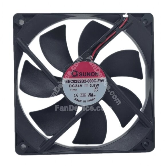 Sunon EEC0252B2-000C-F99 DC 24V 3.5W 12025 Axial Cooling Fan