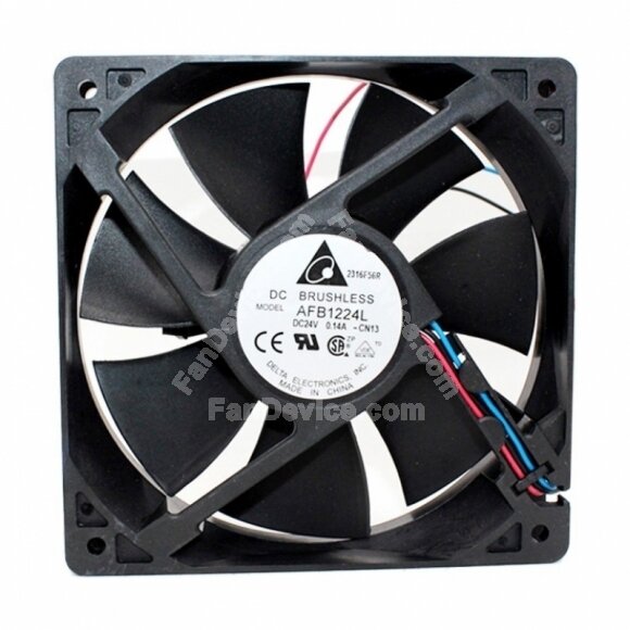 Delta AFB1224L DC 24V 0.14A 2 Wires / 3 Wires Axial Cooling Fan