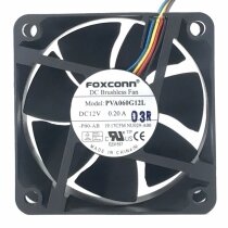 Foxconn PVA060G12L DC 12V 0.20A 6025 Axial Cooling Fan
