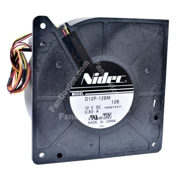 Nidec D12F-12BM DC 12V 0.83A 3 Wires Blower Cooling Fan
