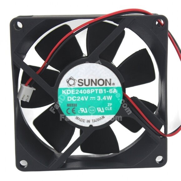 Sunon KDE2408PTB1-6A DC 24V 3.4W 8025 Axial Cooling Fan
