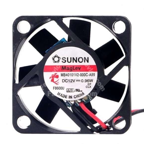Sunon MB40101V2-000C-A99 DC 12V 0.96W 2 Wires Axial Cooling Fan