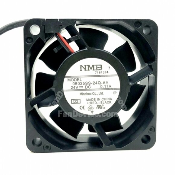 NMB 06025SS-24Q-AA DC 24V 0.17A 2 Wires / 3 Wires Axial Cooling Fan