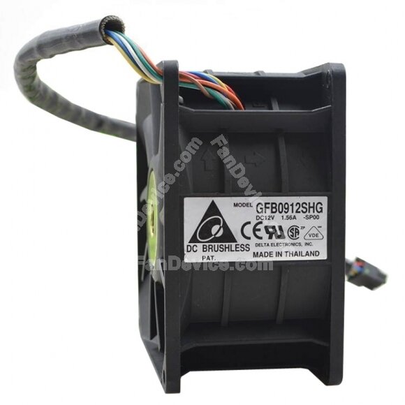 Delta GFB0912SHG DC 12V 1.56A 2 Wires / 3 Wires / 4 Wires Axial Cooling Fan