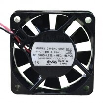 NMB 2406KL-09W-B40 DC 14V 0.13A 2 Wires Axial Cooling Fan