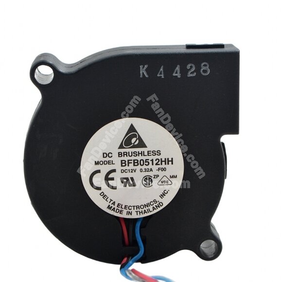 Delta BUB0512HH DC 12V 0.32A 5015 Blower Brushless Cooling Fan