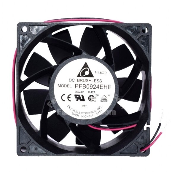 Delta PFB0924EHE DC 24V 0.42A 2 Wires Axial Cooling Fan