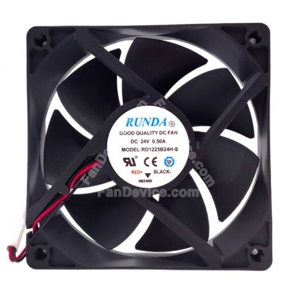 RUNDA RD1225B24H-S DC 24V 0.50A 12025 Axial Cooling Fan