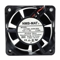 NMB 2410ML-04W-B50 DC 12V 0.26A 2 Wires Axial Cooling Fan